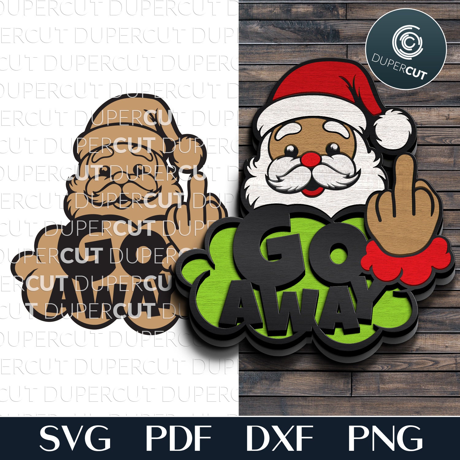 Secret Santa SVG file - SVG cut files.com