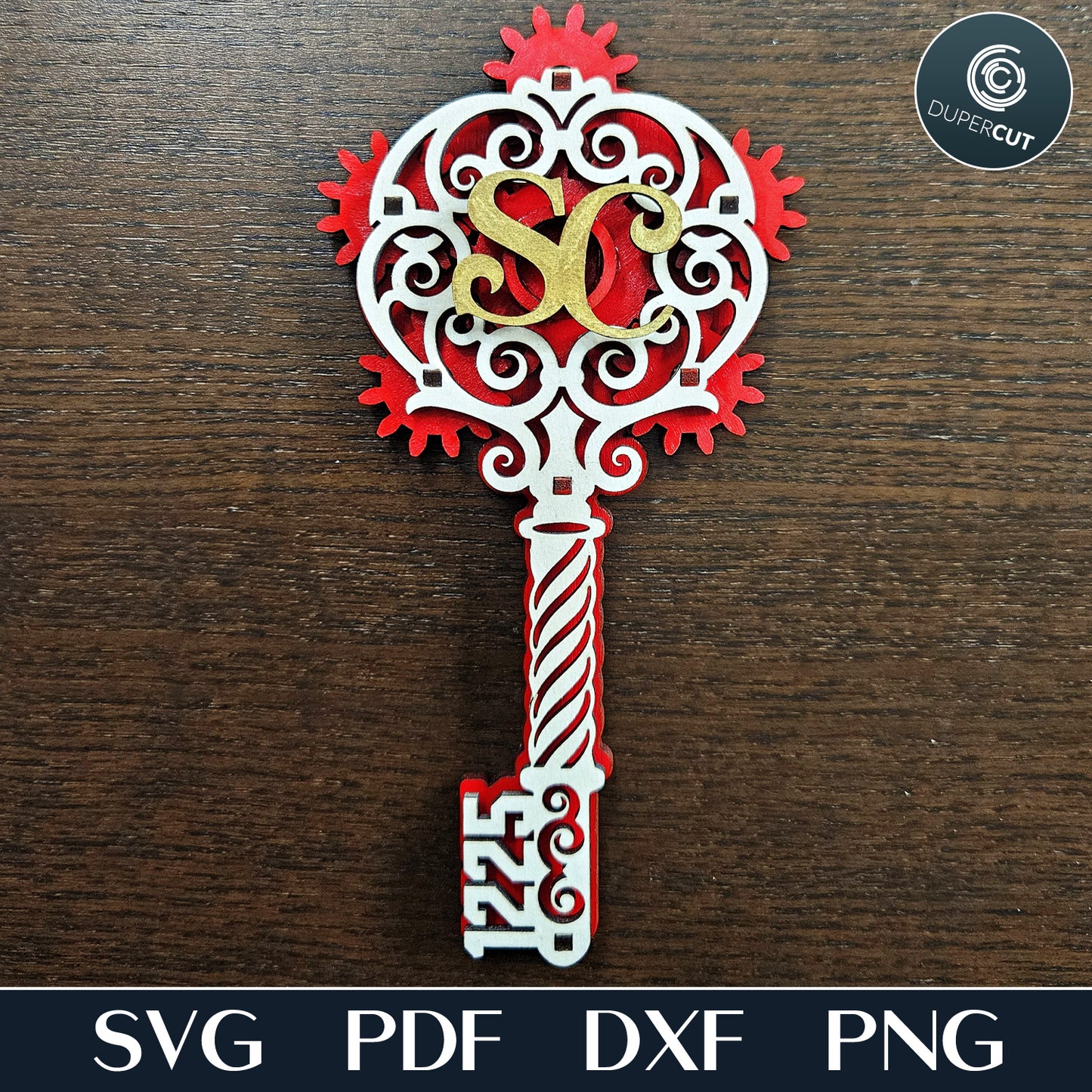 Santa's Magic Key - SVG / DXF