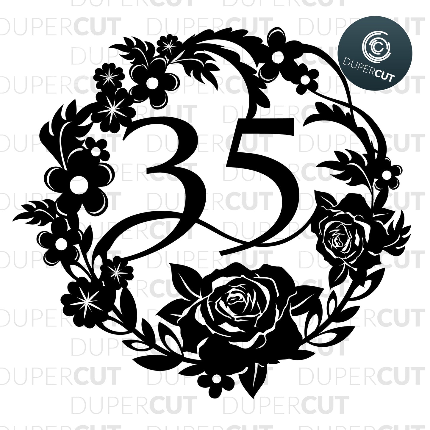 30 & 35 Birthday - SVG / PDF / DXF