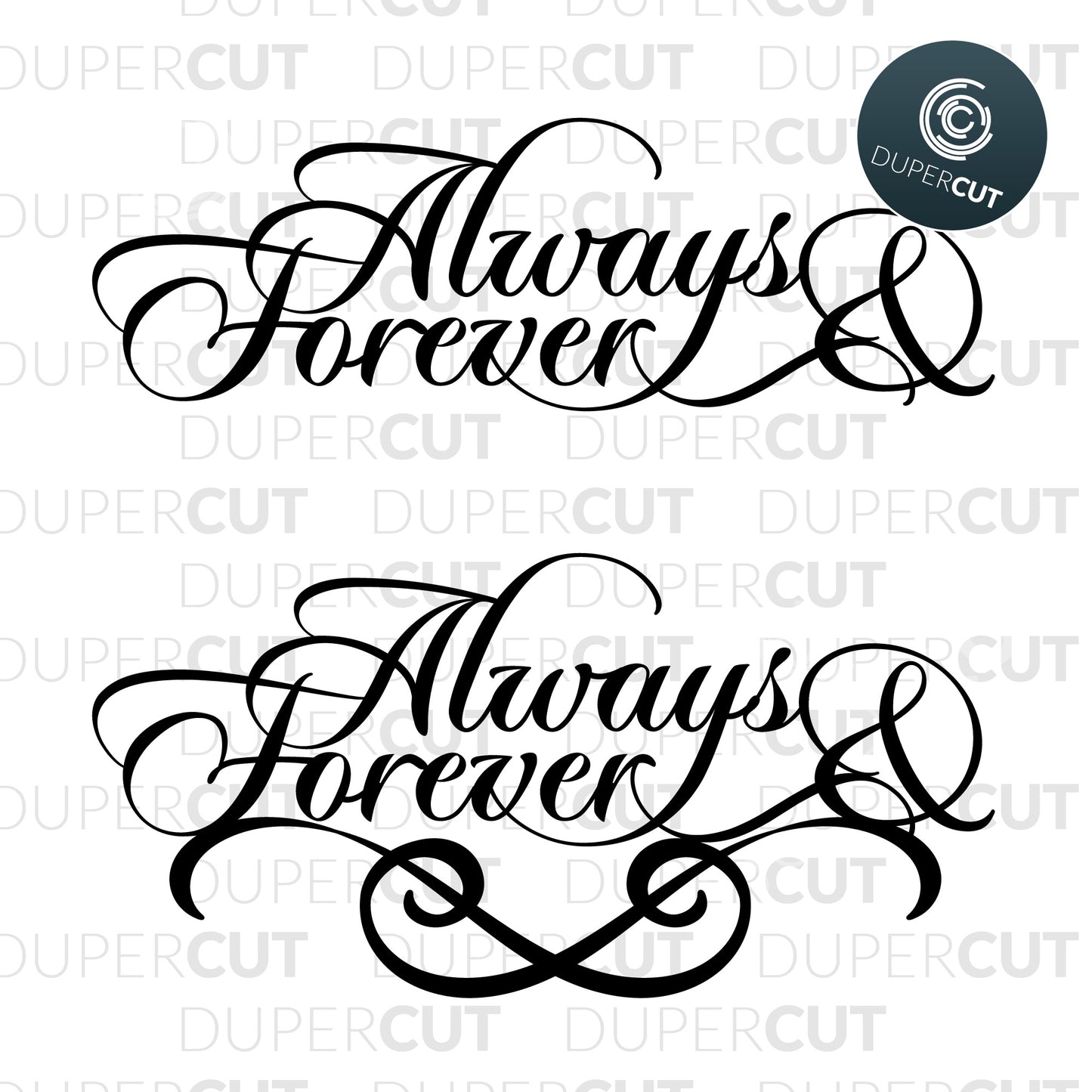 Paper Cutting Template - SVG file for Cricut -Wedding cake topper