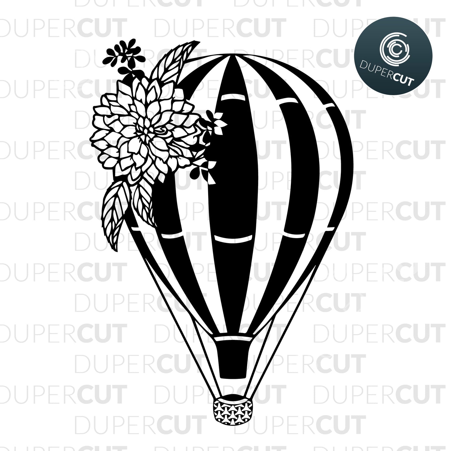 HOT AIR BALLOONS - SVG / PDF / DXF