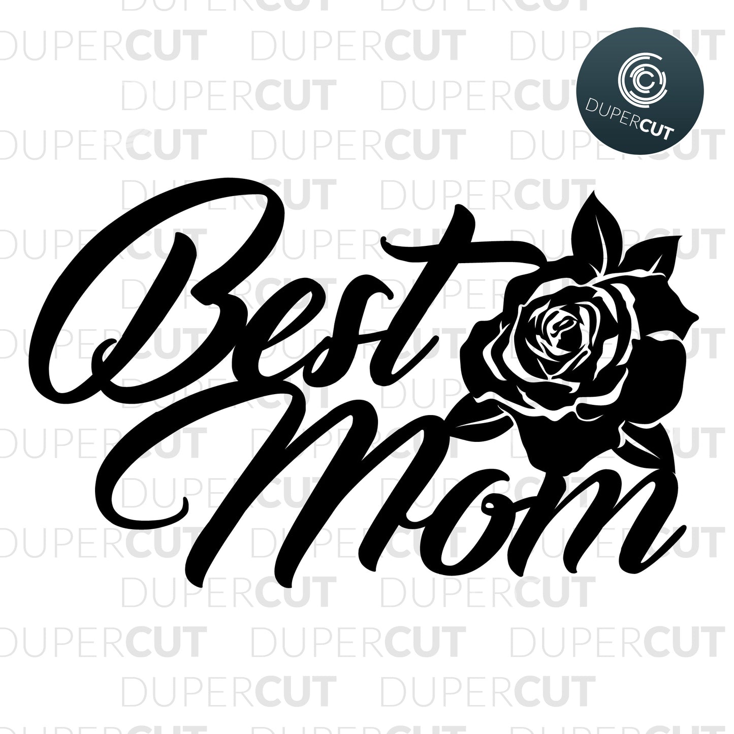 Cake Topper - DIY Mother's Day Gift - Best Mom