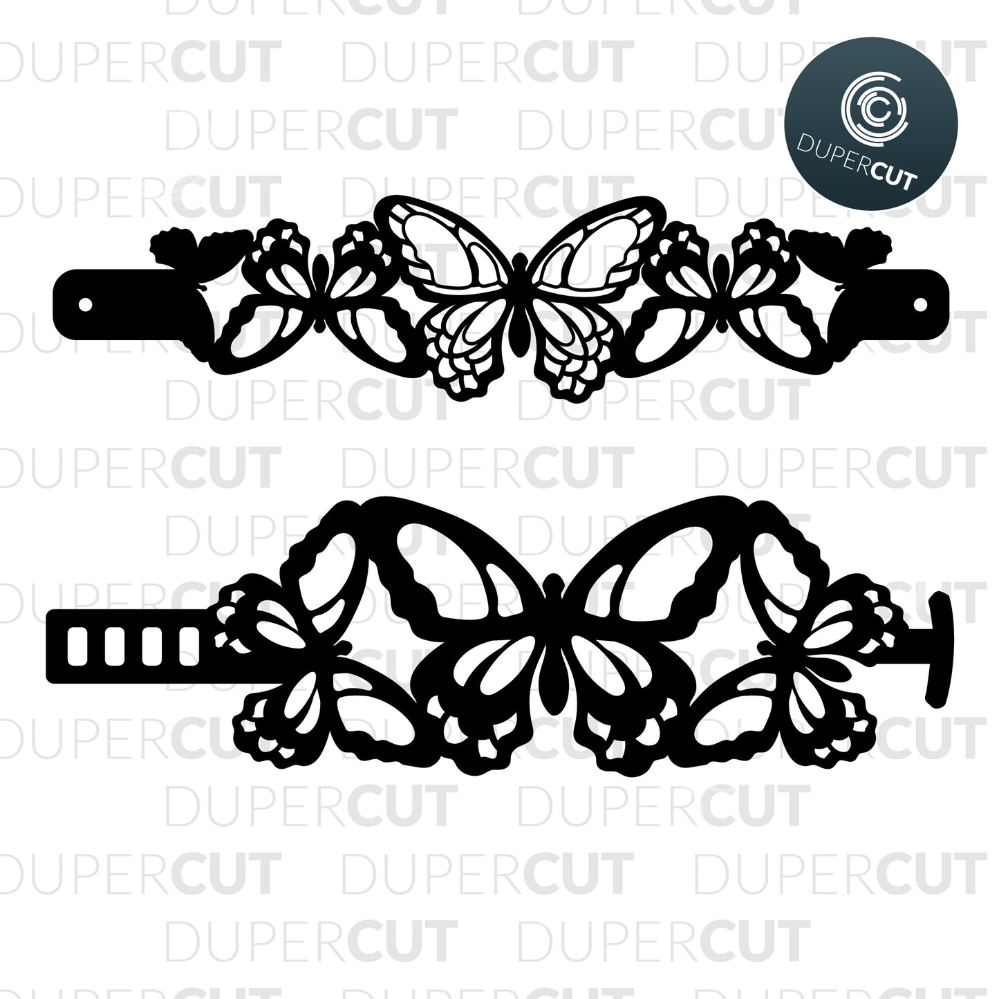 DIY Jewellery Making Template - Butterfly Leather bracelets