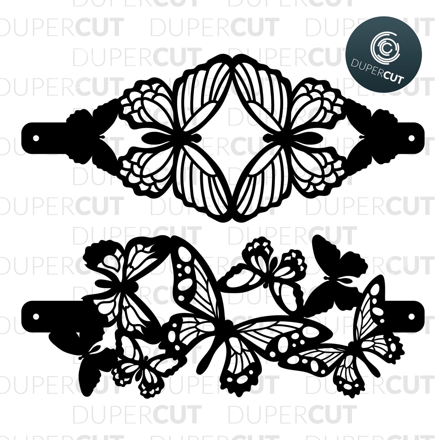 DIY Jewellery Making Template - Butterfly bundle - Leather bracelets