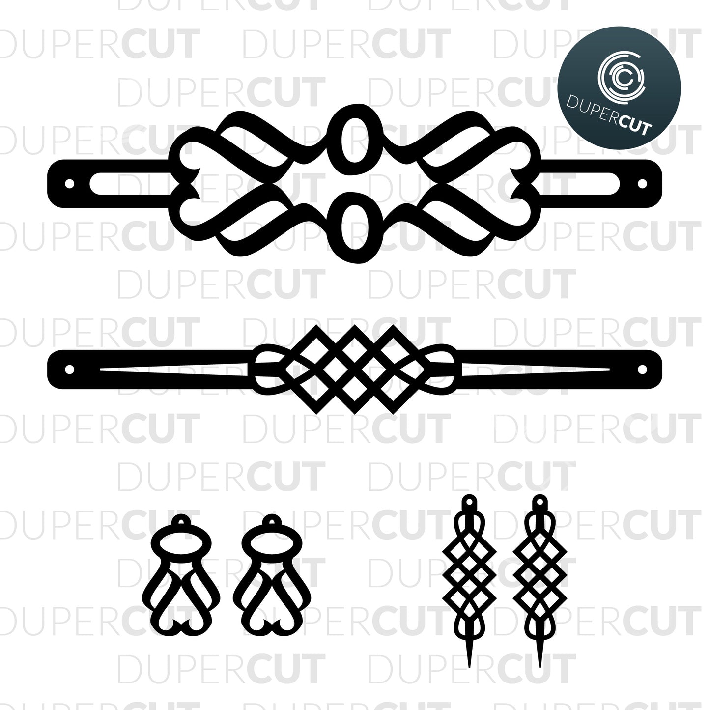 Leather Jewellery Making - Floral Template