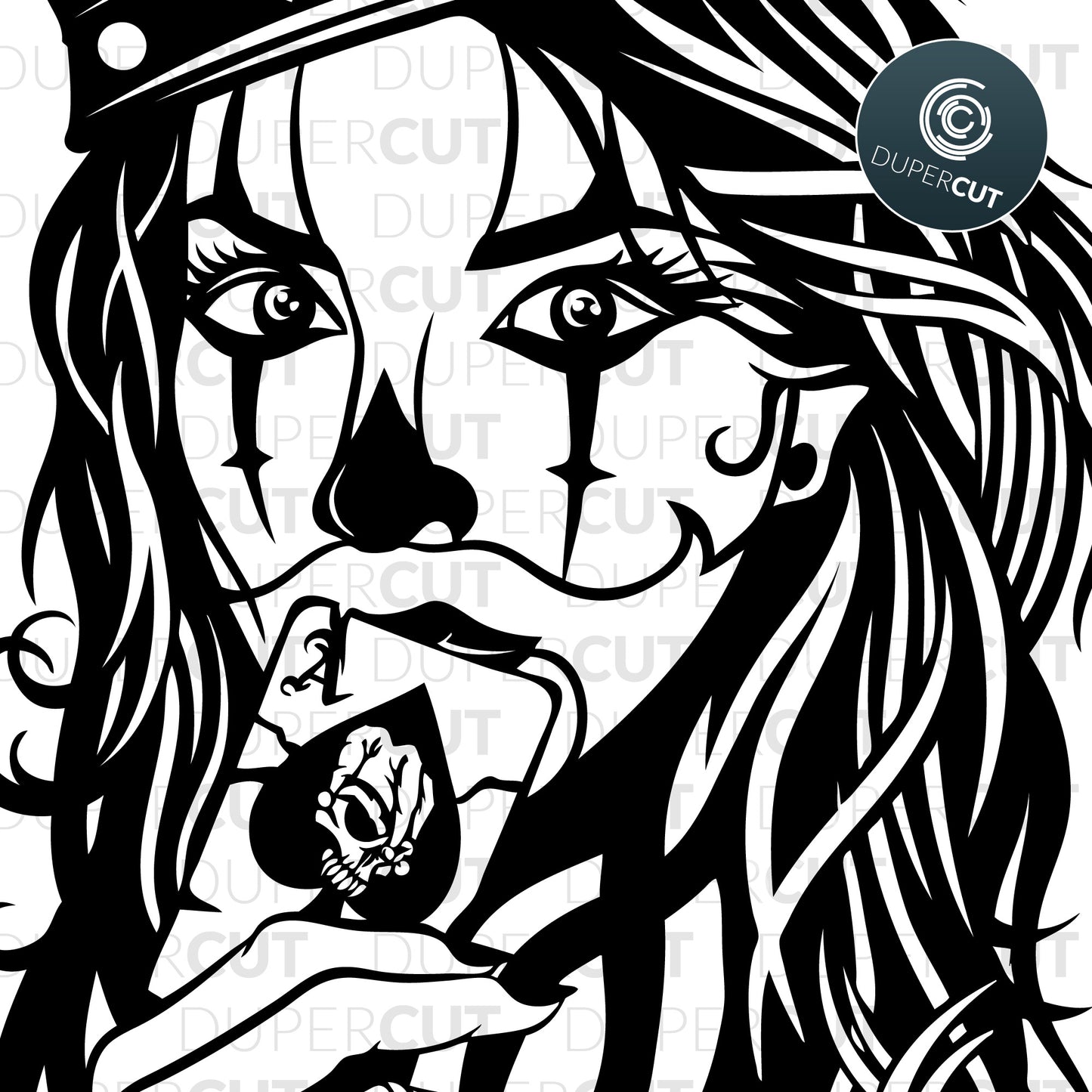 CARD QUEEN - SVG / PDF / DXF