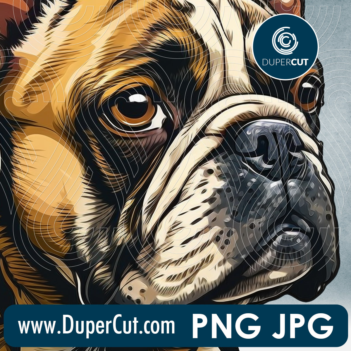 French Bulldog dog breed high resolution template - JPG PNG sublimation files transparent background by www.DuperCut.com