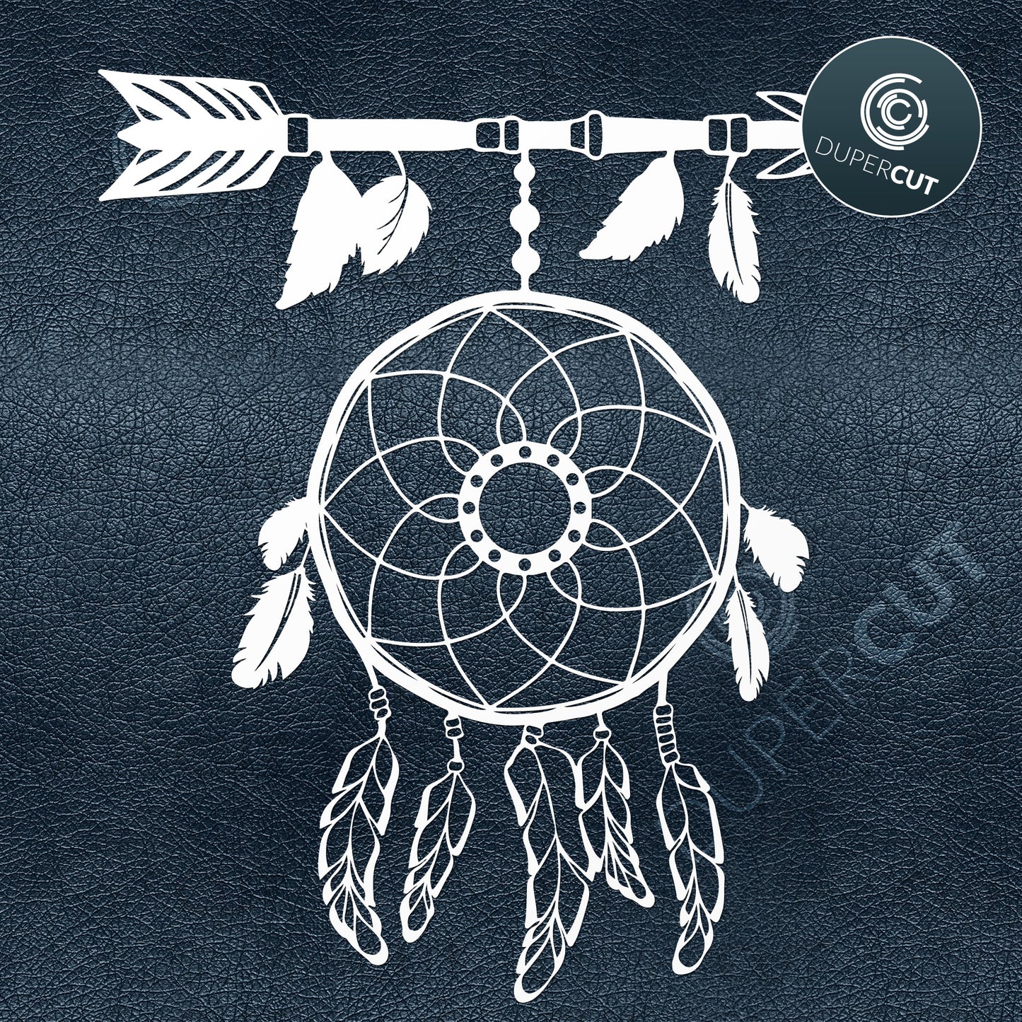 Paper cutting template - Dreamcatcher