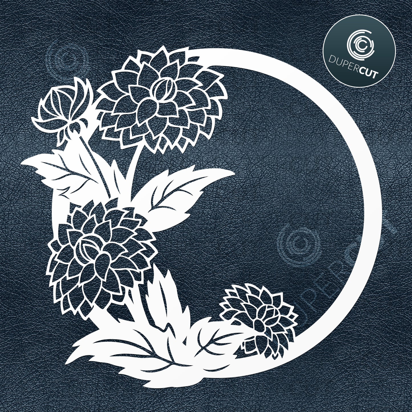 Paper Cutting Template - Flower bouquet