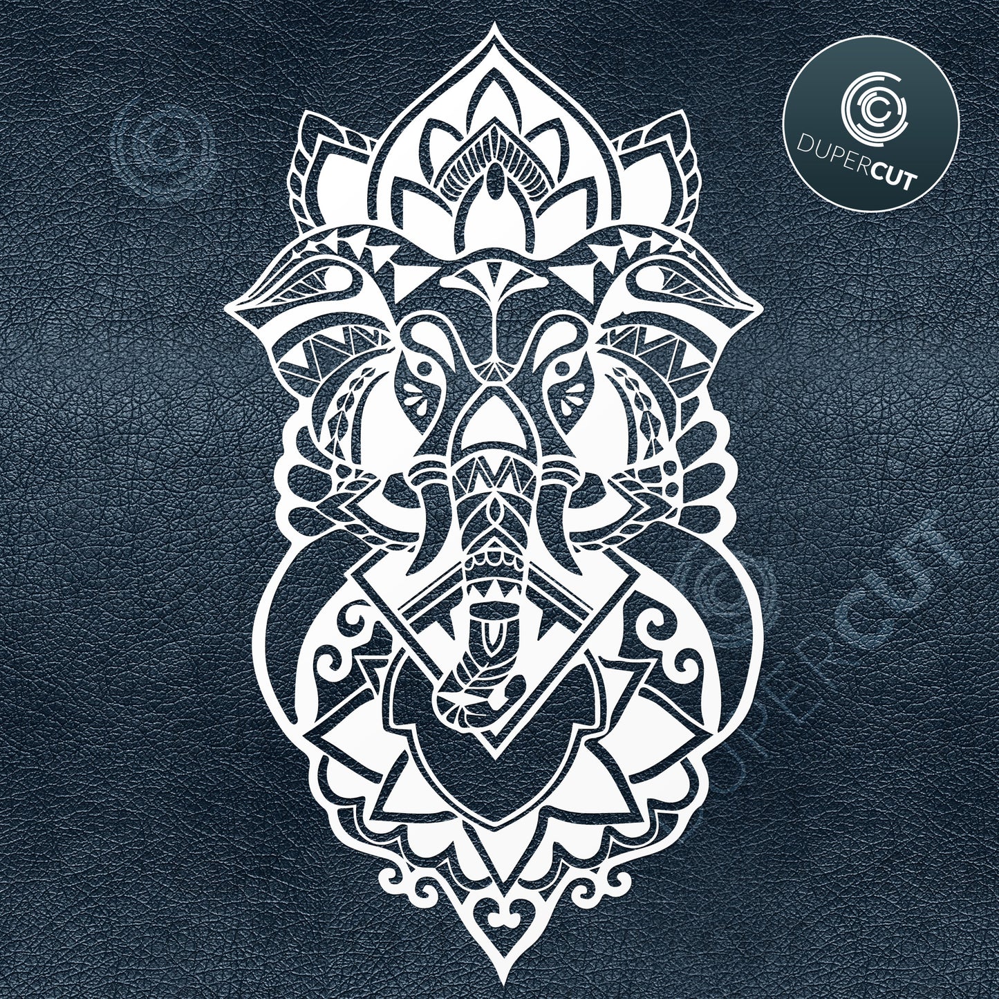 Paper cutting template - Ganesha Indian God - Elephant