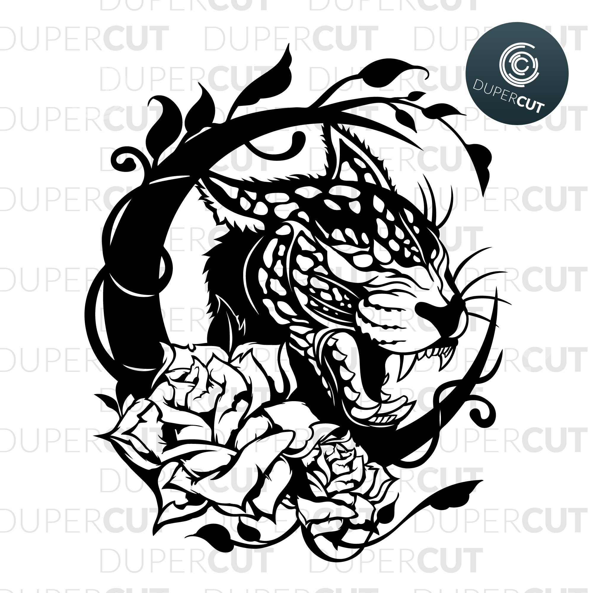 Leopard Go Tigers SVG Cut File, Instant Download