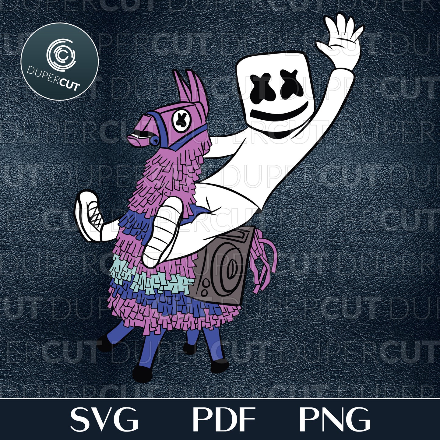 Marshmello Llama - SVG / PDF / PNG