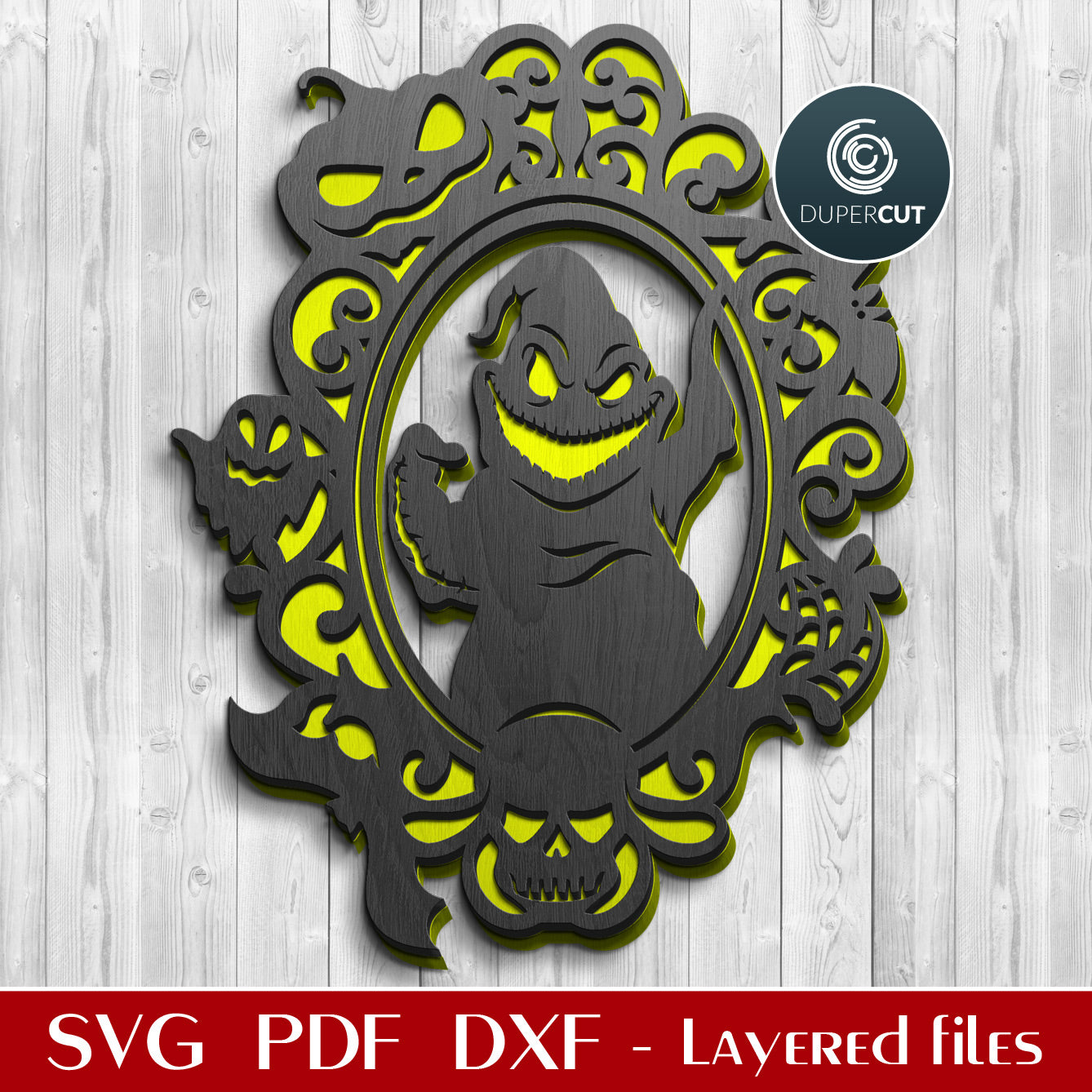 OOGIE BOOGIE DOOR HANGER - SVG / PDF / DXF / PNG