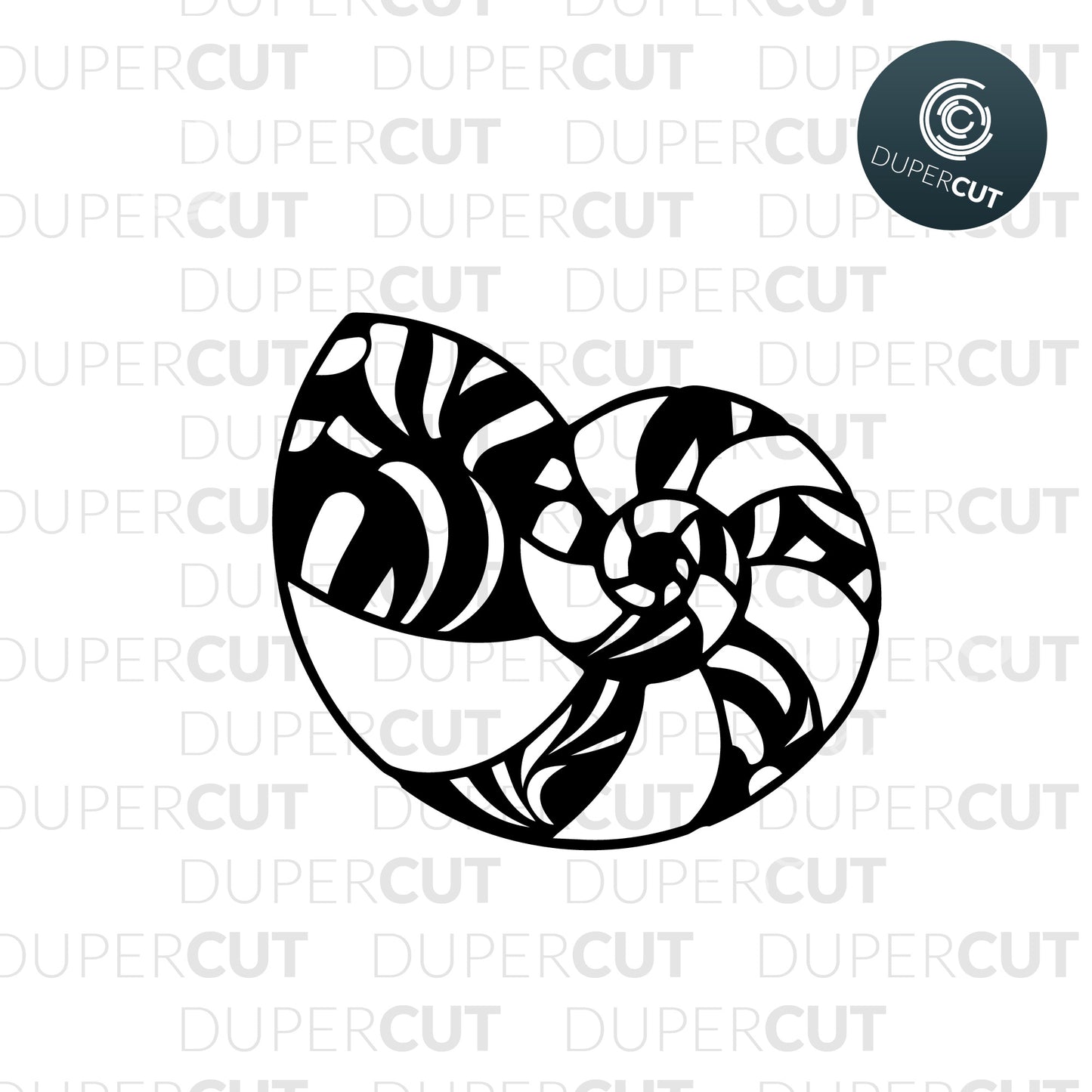 Paper Cutting Template - Nautilus shell