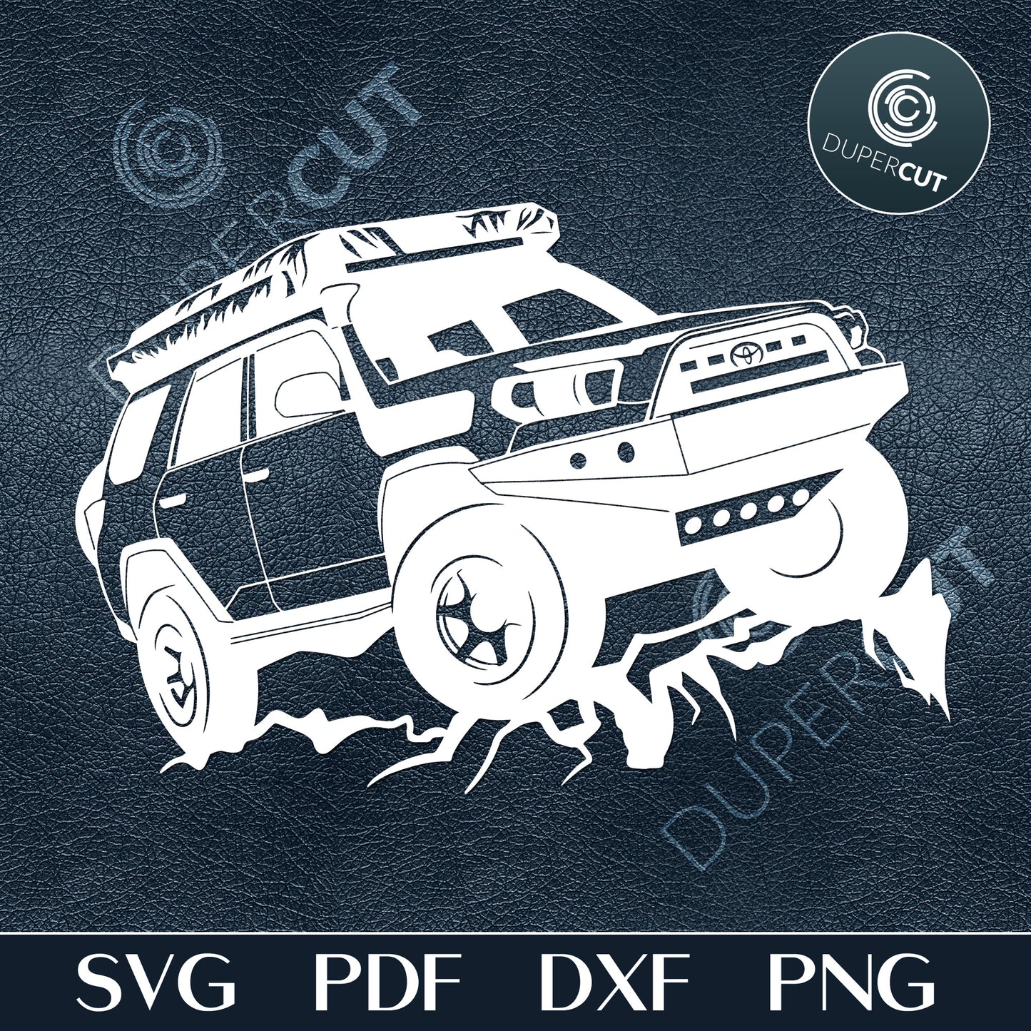 TOYOTA OFF ROAD - SVG / PDF / DXF / PNG
