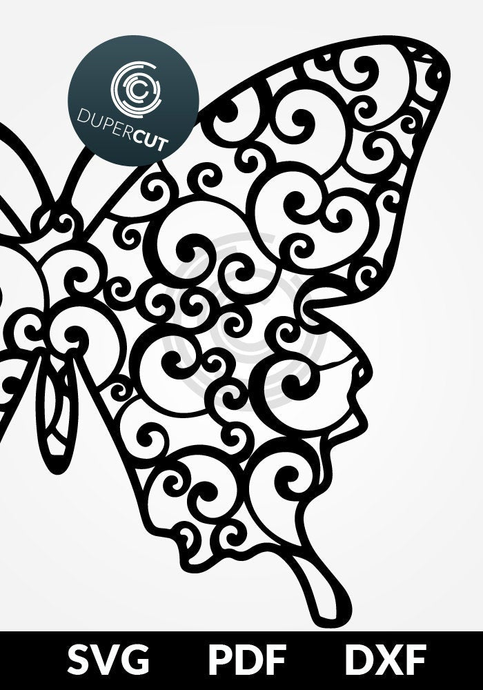 3 Designs - SWIRLY INSECTS - SVG / PDF / DXF