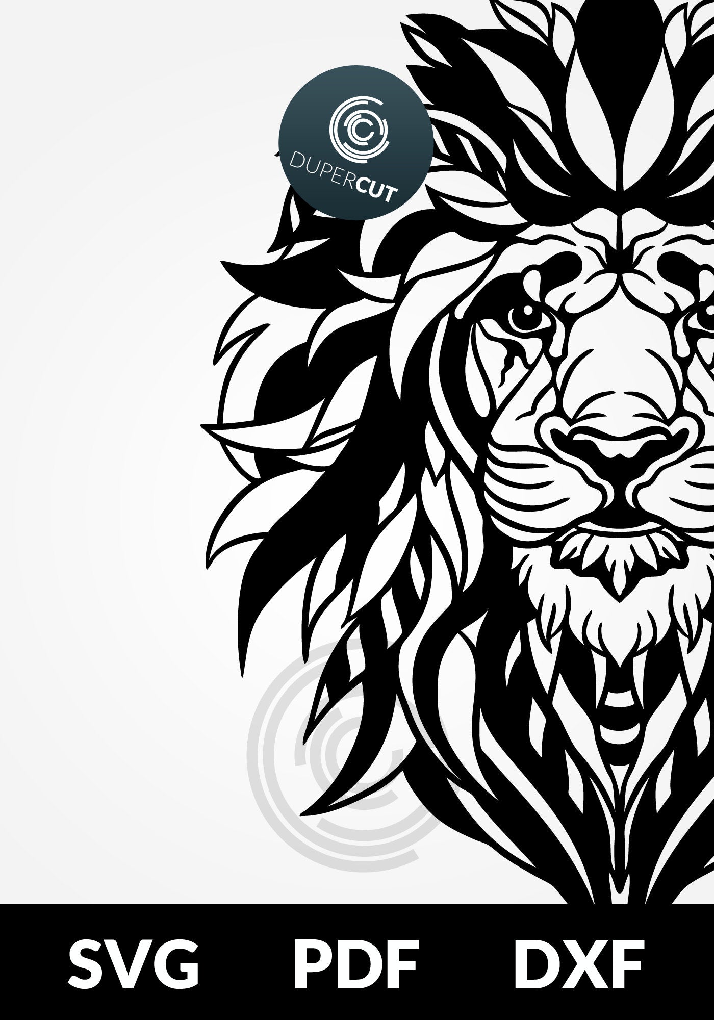 LION - SVG / PDF / DXF