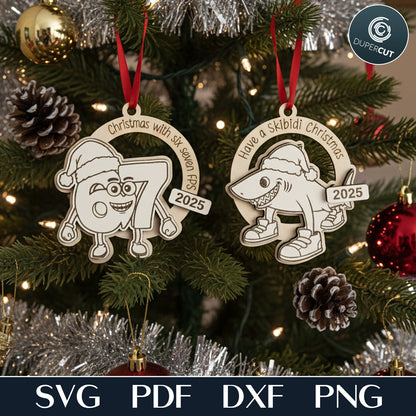 Italian Brainrot memes kids ornaments bundle bestseller 2025, layered SVG file for laser cutting machines Glowforge, Xtool, CNC Plasma machines by www.DuperCut.com