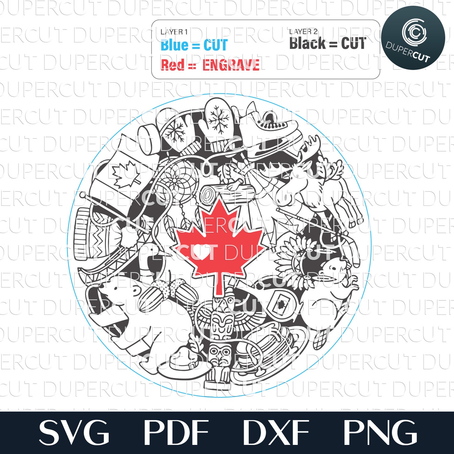 Canada Symbols - SVG / DXF