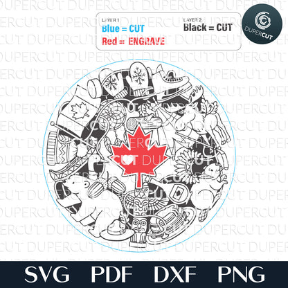 Canada Symbols - SVG / DXF