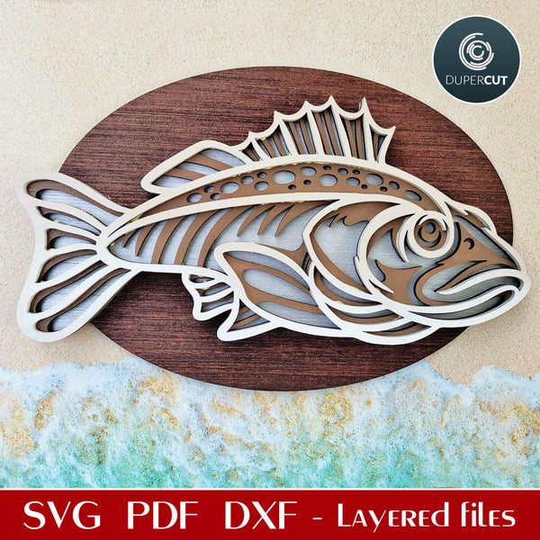 FISH PLAQUE - SVG / DXF – DuperCut