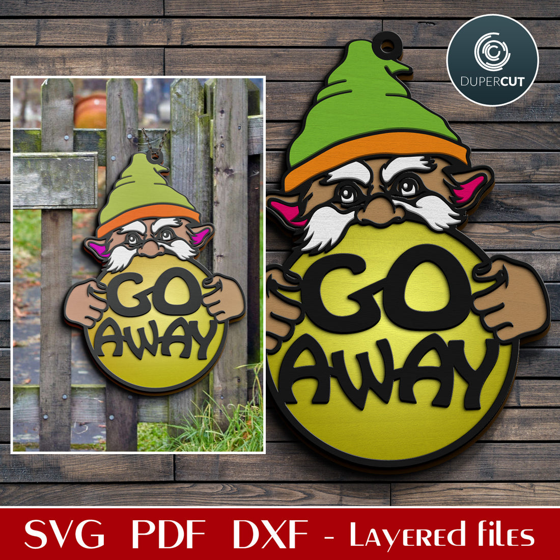 GRUMPY GNOME - SVG / DXF – DuperCut