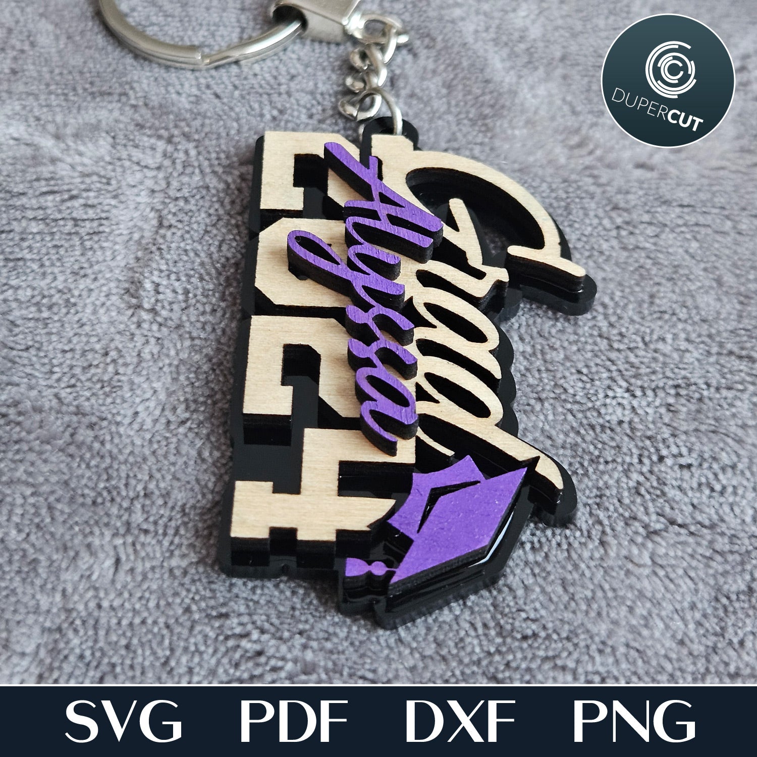 GRAD 2024 KEYCHAIN - SVG / DXF – DuperCut