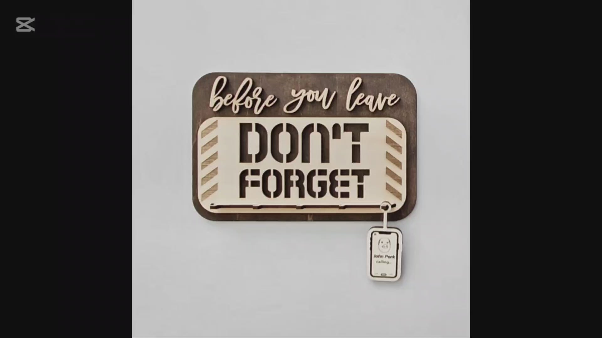 Before you leave reminders, funny prank sign, Don't forget to bring sign, laser cutting SVG files for Glowforge, Xtool, Cricut, scroll saw pattern by www.dupercut.com