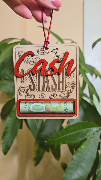 CASH STASH Money Holder Ornament - SVG