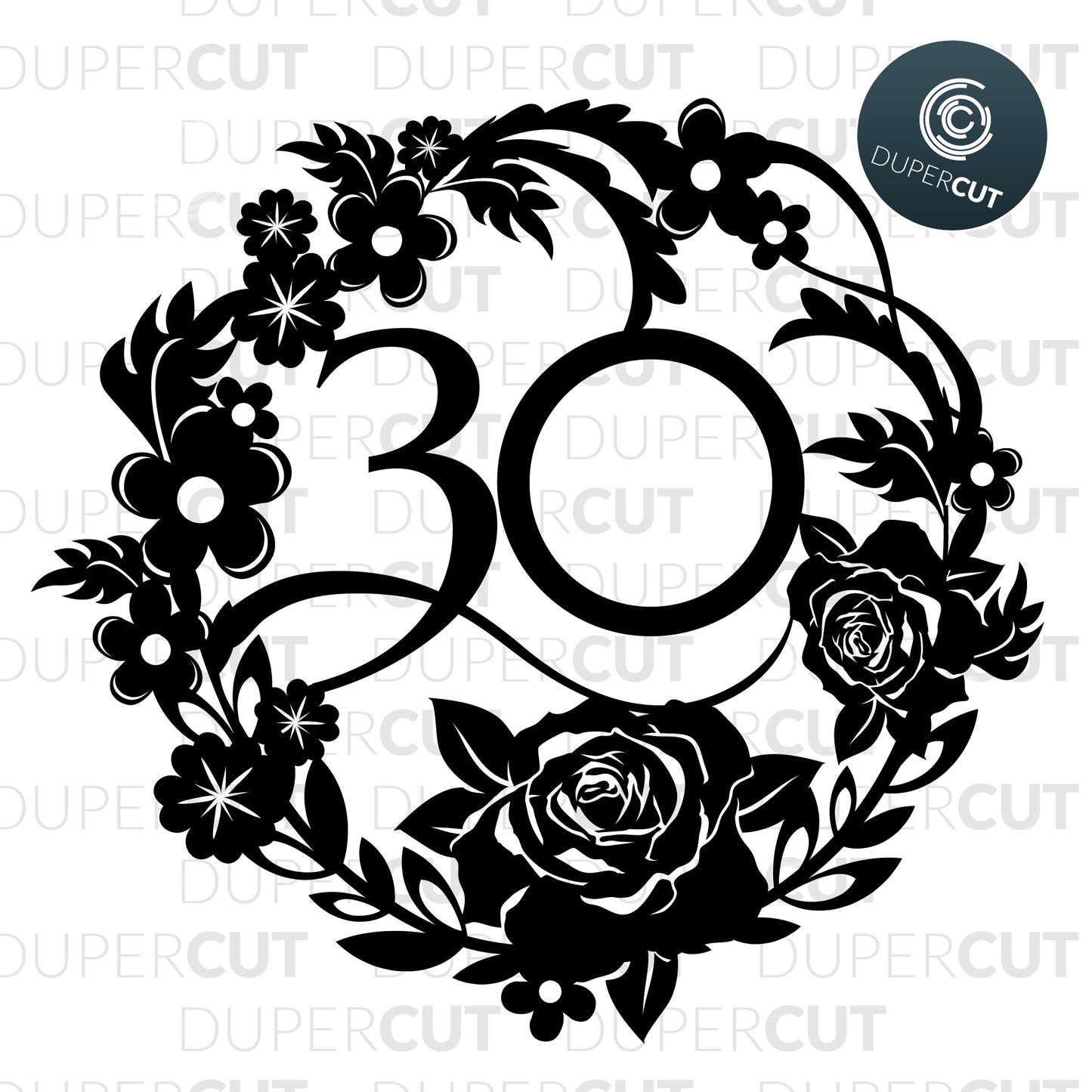 30 & 35 Birthday - SVG / PDF / DXF