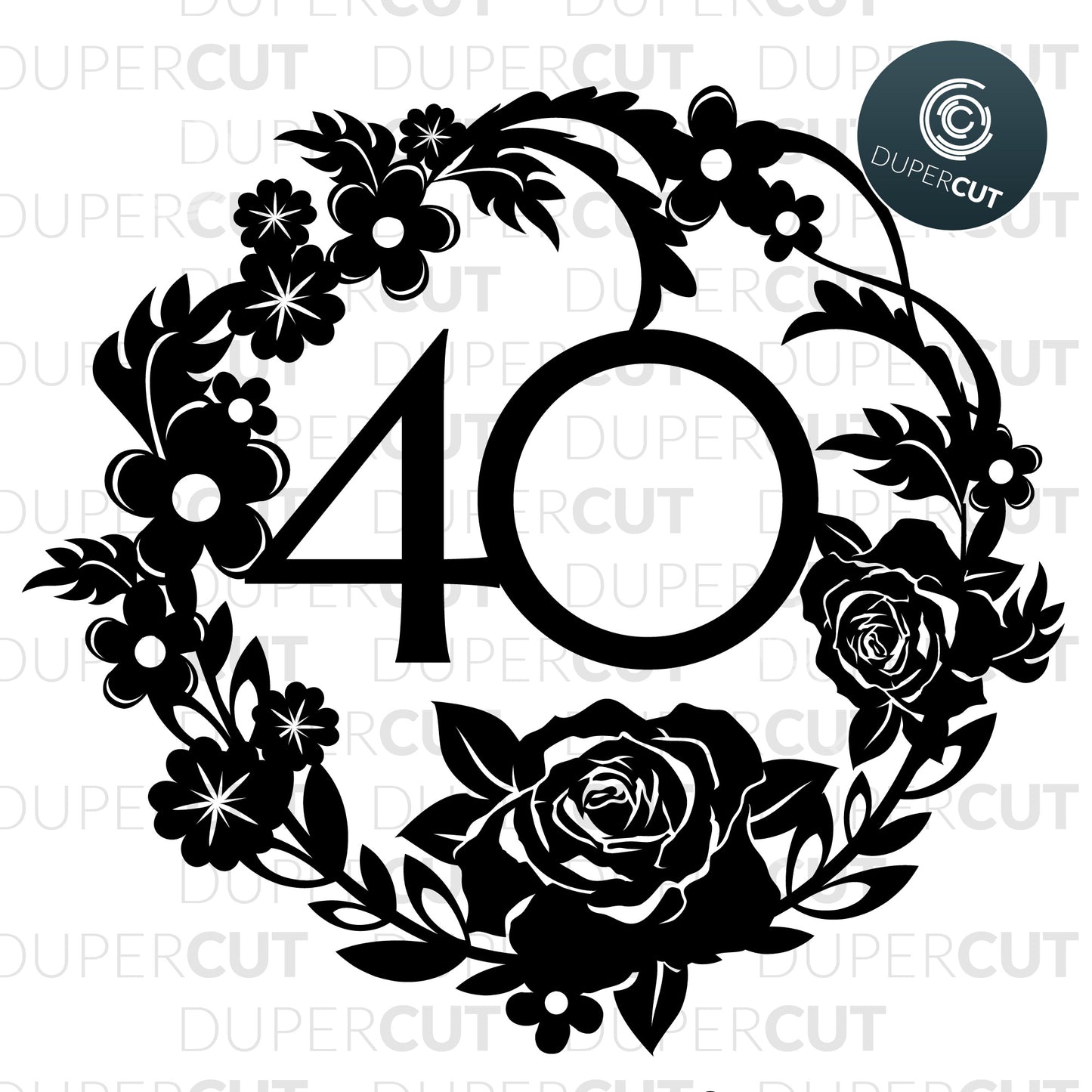 40 & 45 Birthday - SVG / PDF / DXF
