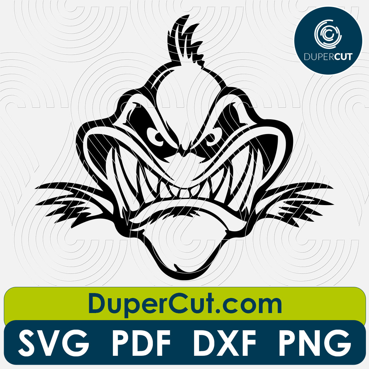 ANGRY FISH - SVG PDF DXF PNG – DuperCut
