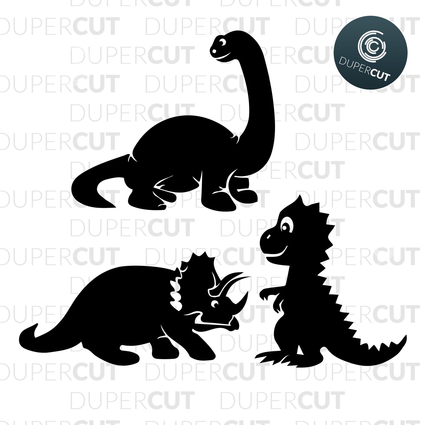 Paper Cutting Template - Nursery Decor - baby dinosaurs