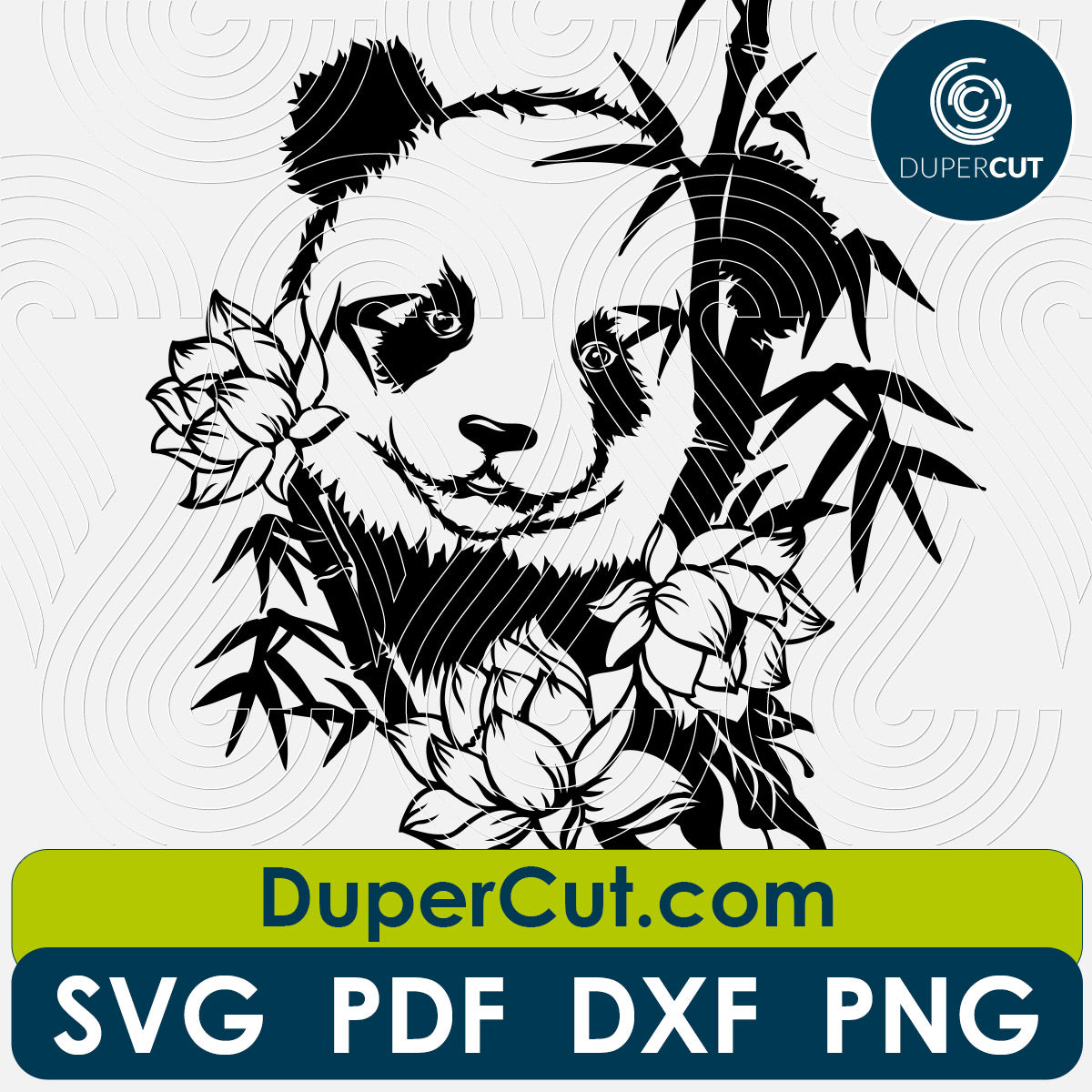 Panda Dxf File PANDA - SVG / PDF / DXF – DuperCut