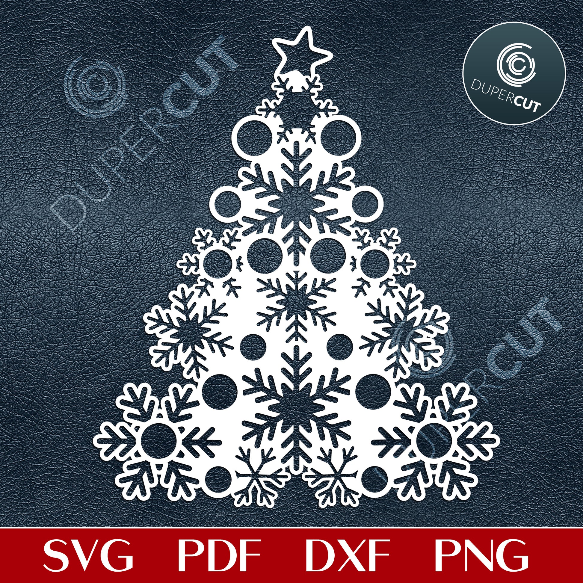 Snowflake Stamp [SVG, DXF]  Cutting Machine & Laser Cutting