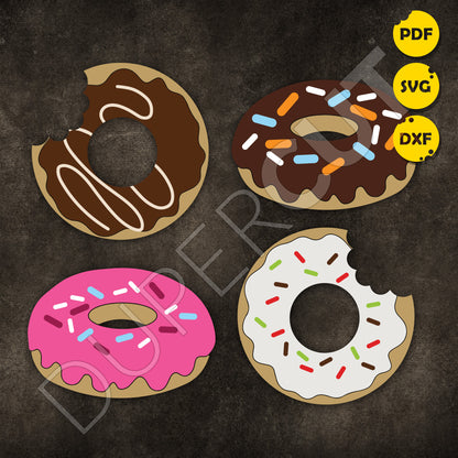 DONUTS - Layered Files - SVG / PDF / PNG