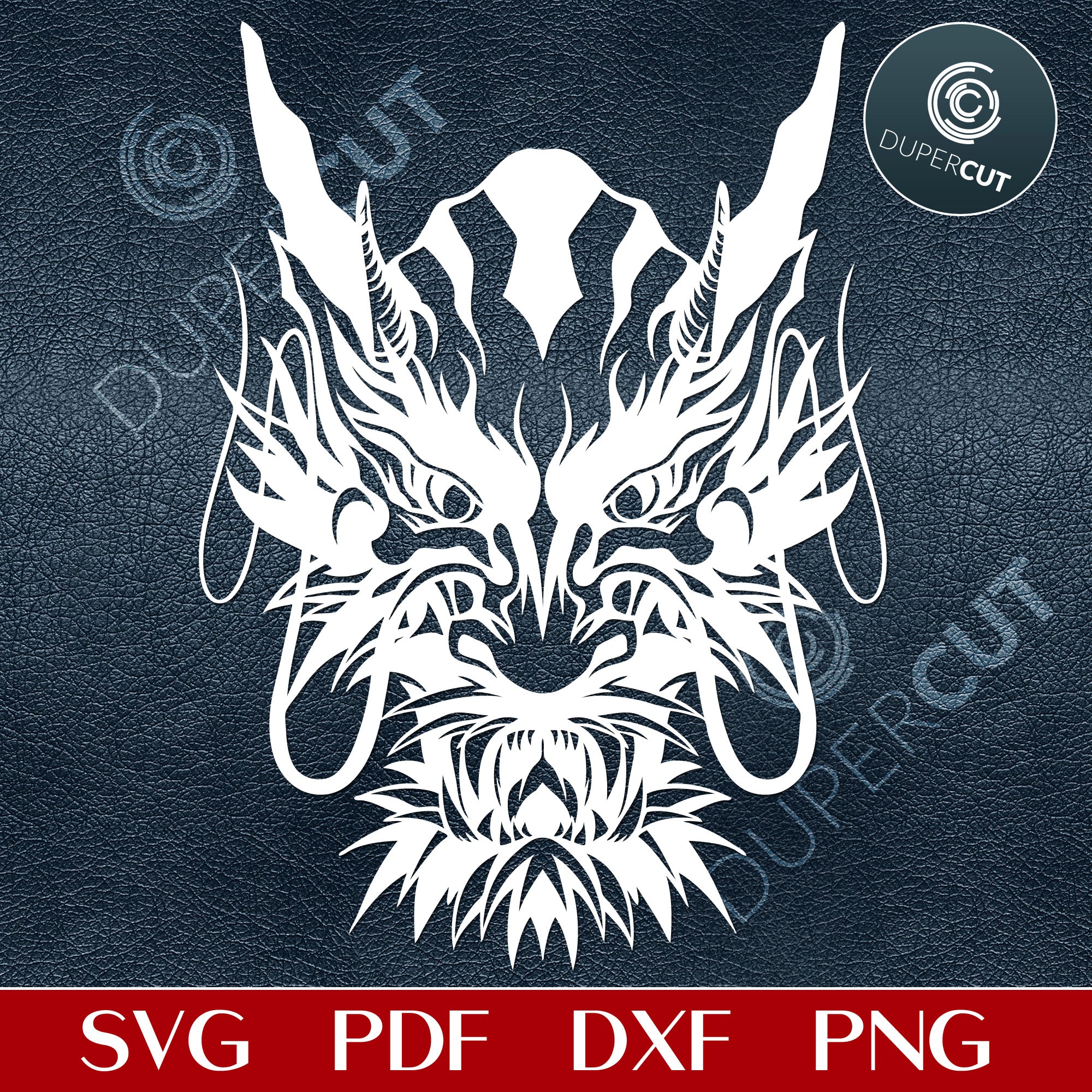 Dragon Head - Svg / Pdf / Dxf / Png – Dupercut