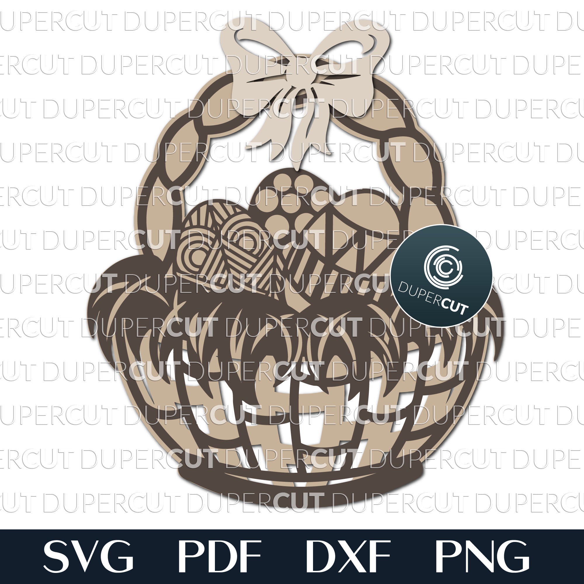 EASTER BASKET - SVG / PDF / DXF – DuperCut