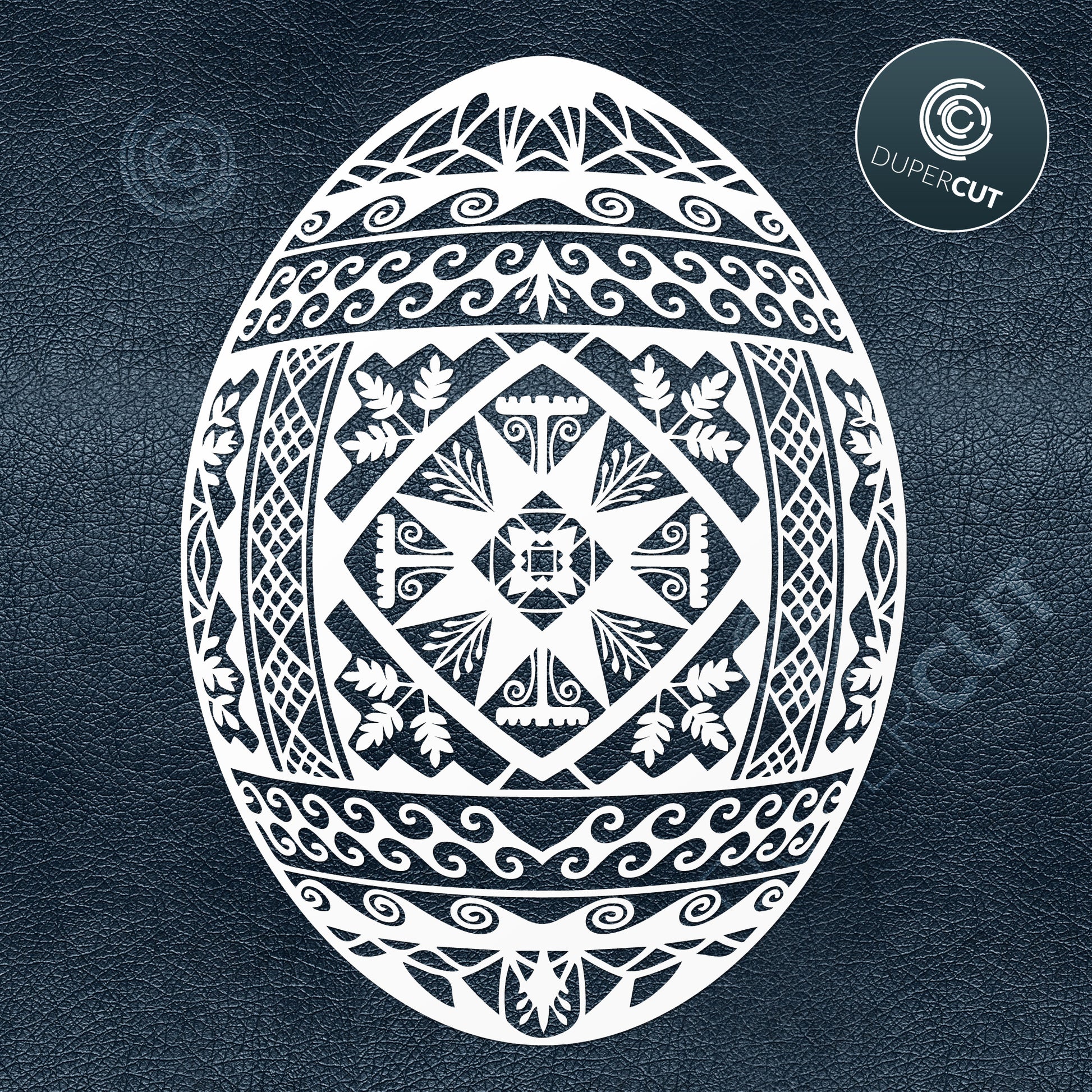 Easter Egg Cut & Print SVG PNG