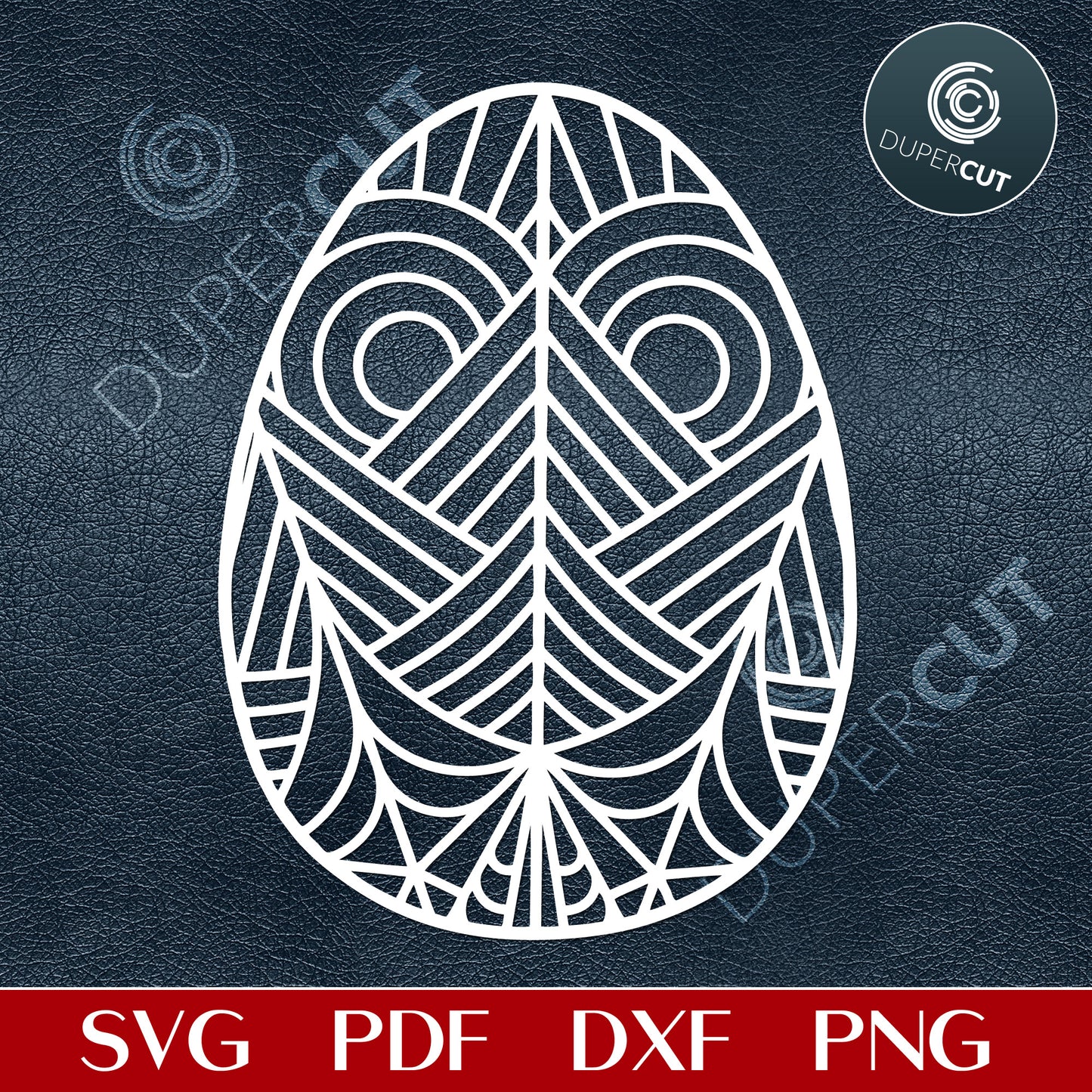 EASTER EGGS - Set of 9 - SVG / DXF / PDF / PNG
