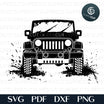 JEEP IN MUD - SVG / PDF / DXF / PNG – DuperCut