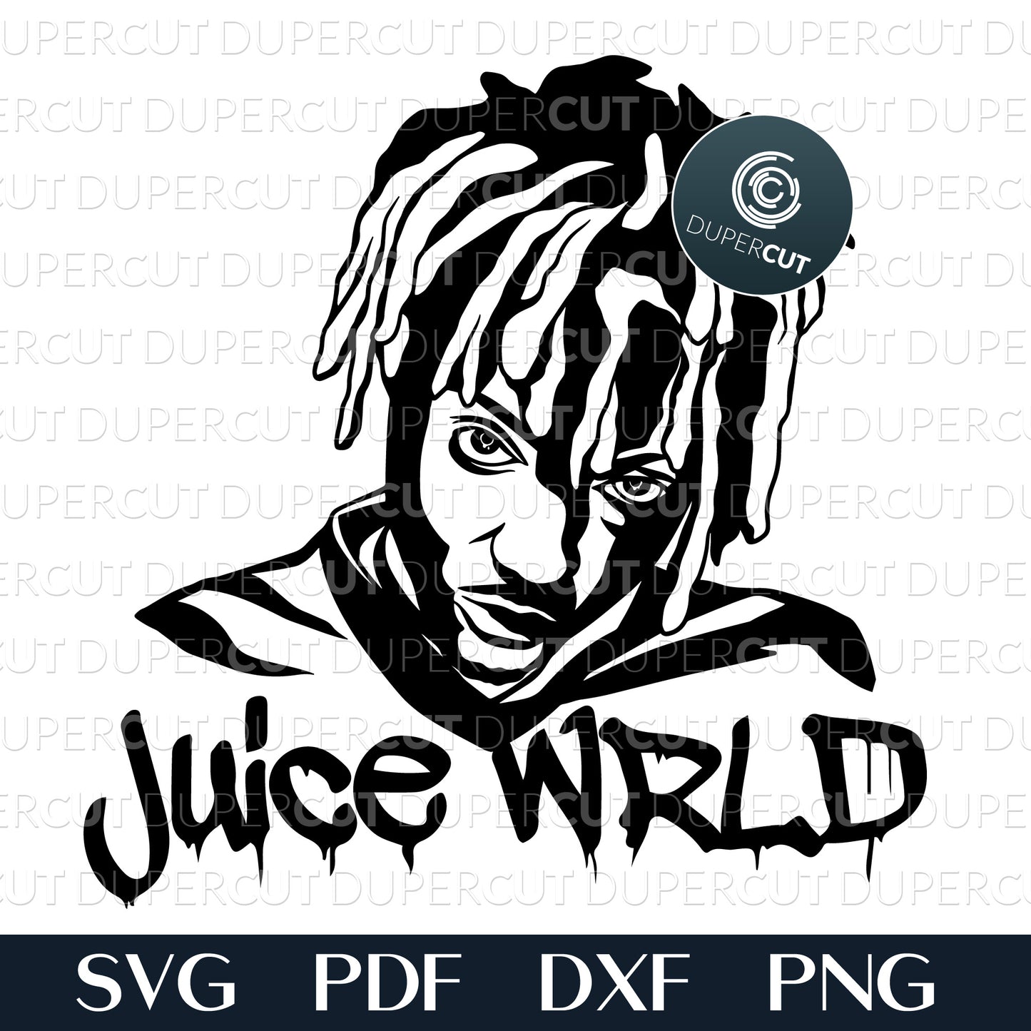 Juice WRLD Rapper - SVG / PDF / DXF