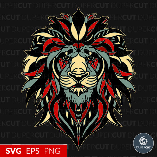 LION - RETRO STYLE - SVG / EPS / PNG