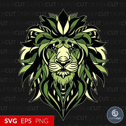 Lion - Custom apparel design, Amazon merch template - EPS, SVG, PNG files. Vector Colour illustration for print on demand, sublimation, custom t-shirts, hoodies, tumblers.