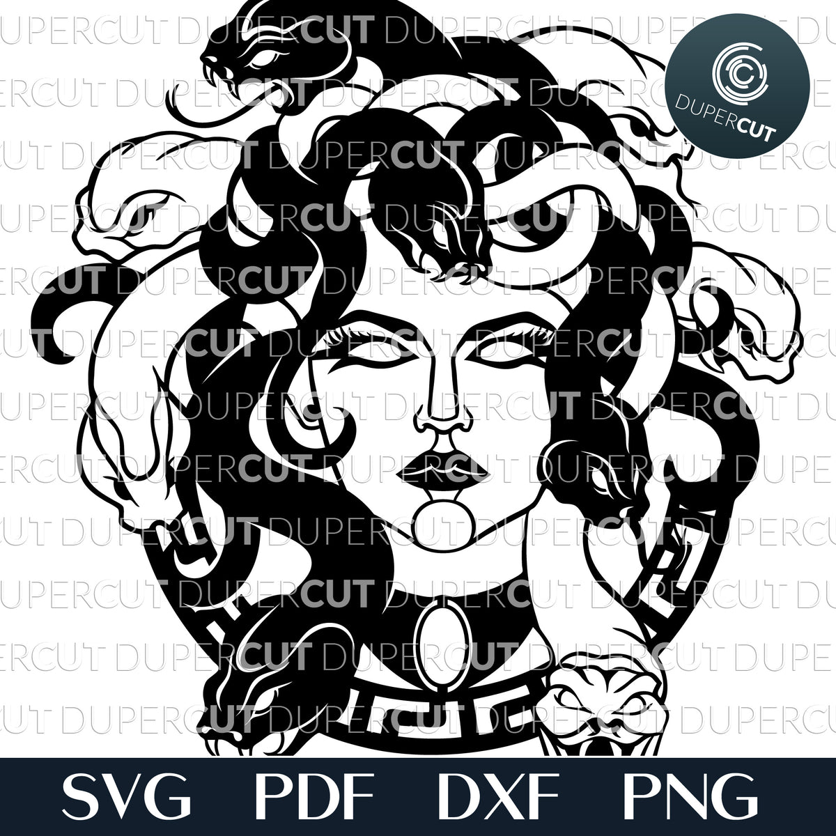 MEDUSA - SVG / PDF / DXF – DuperCut