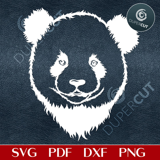 PANDA BAMBOO - SVG / PDF / DXF / PNG – DuperCut