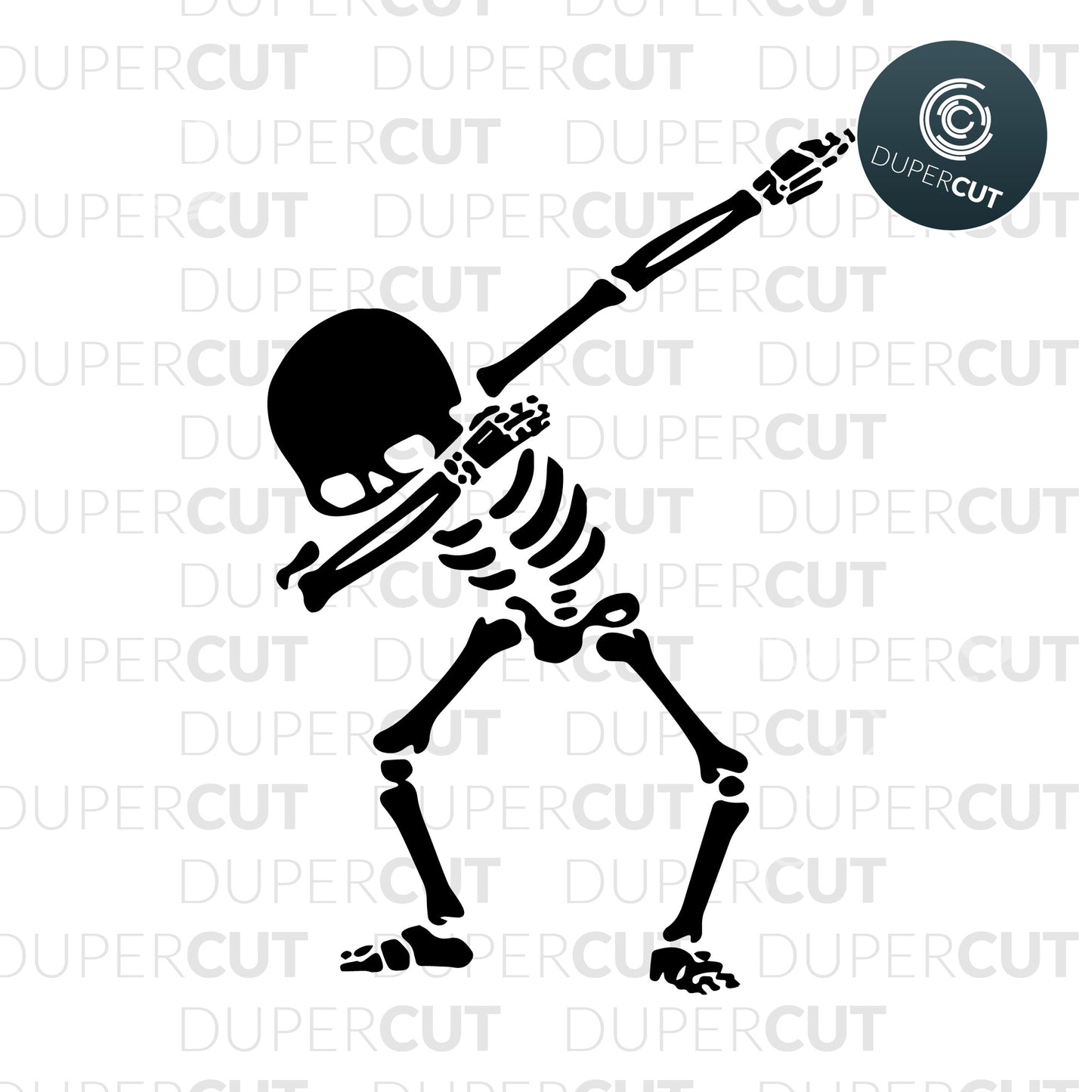 Paper Cutting Template - skeleton dab