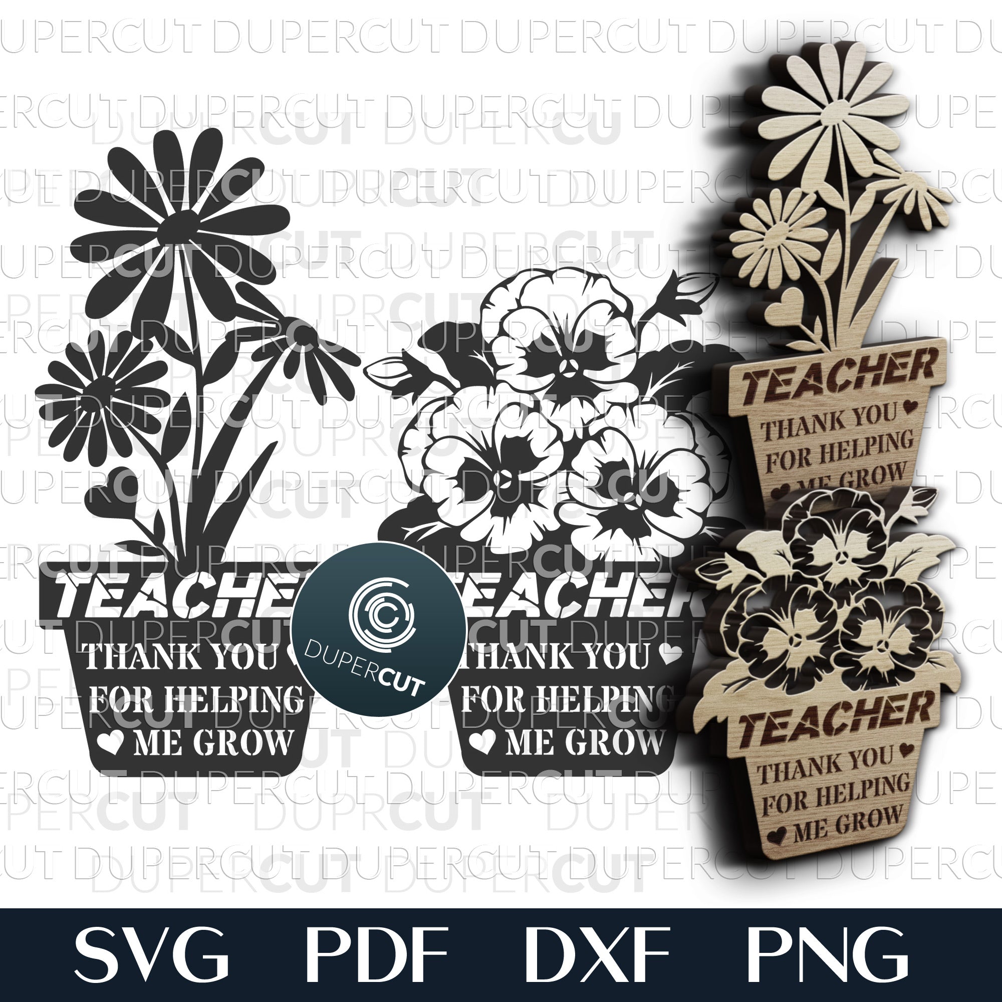 Thank You Teacher - SVG / PDF / DXF – DuperCut