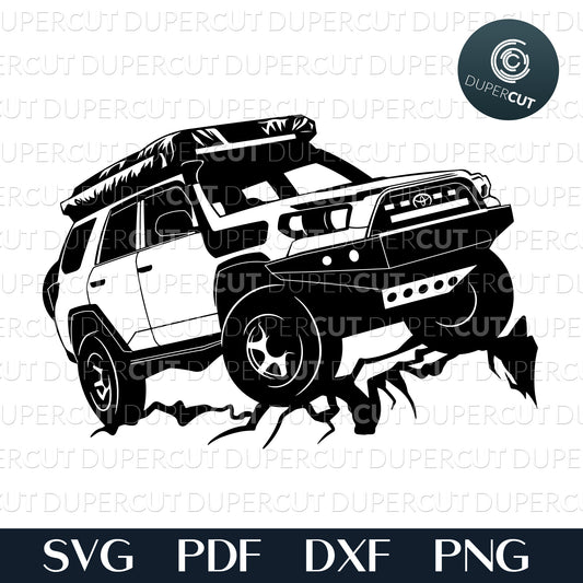 TOYOTA OFF ROAD - SVG / PDF / DXF / PNG