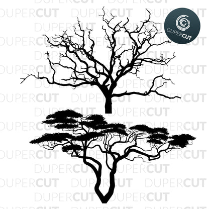 Cricut files SVGs Tree silhouettes